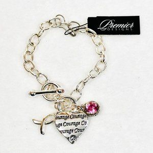 Breast Cancer "Courage" Bracelet by Premier Designs